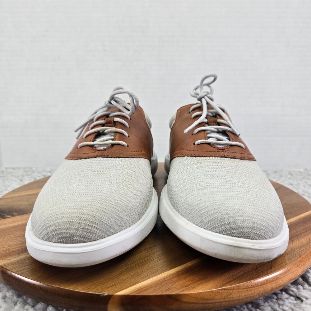 Cole Haan Grand Os Gray Brown U Throat Casual Saddle Oxford Sneaker Mens 9 M - Picture 4 of 13